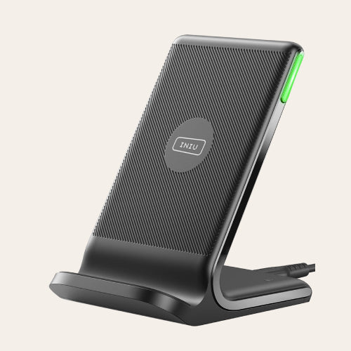 INIU Wireless Charger, 15W Fast Qi Certified Wireless Charging Station
