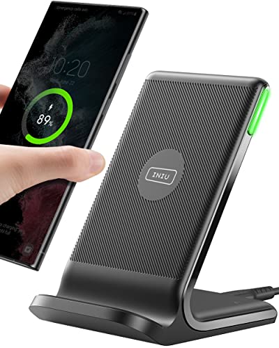 INIU Wireless Charger, 15W Fast Qi Certified Wireless Charging Station