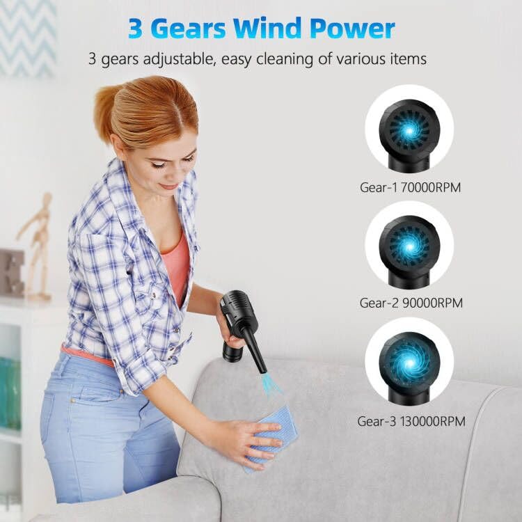 KACNON Compressed  Cordless Air Blower for Cleaning