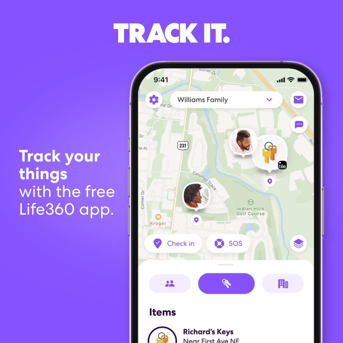 Tile by Life360 Mate - Bluetooth Tracker