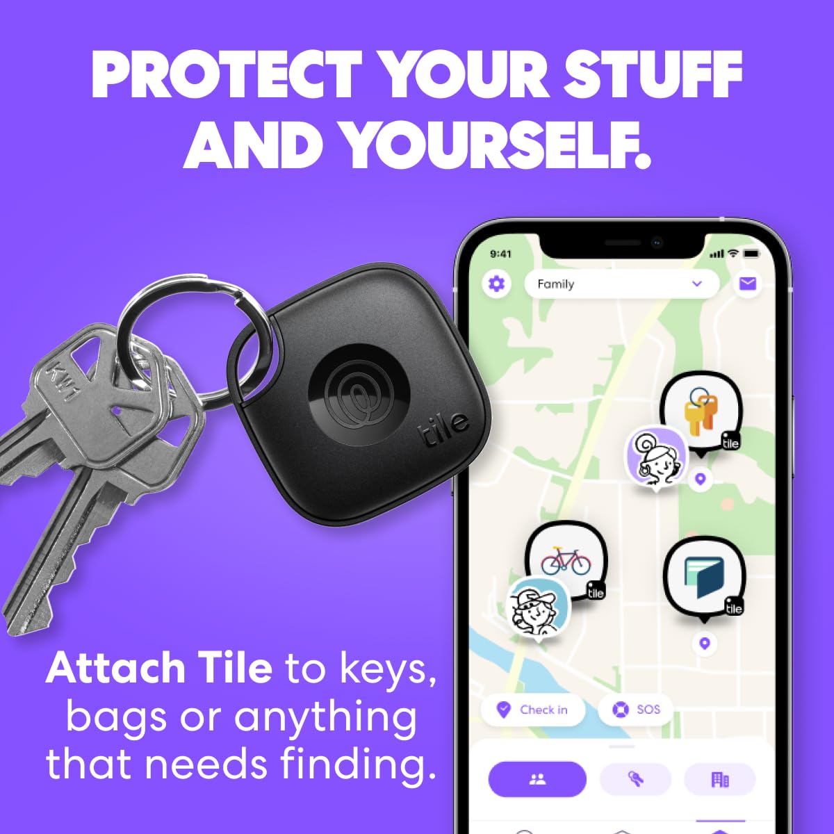 Tile by Life360 Mate - Bluetooth Tracker