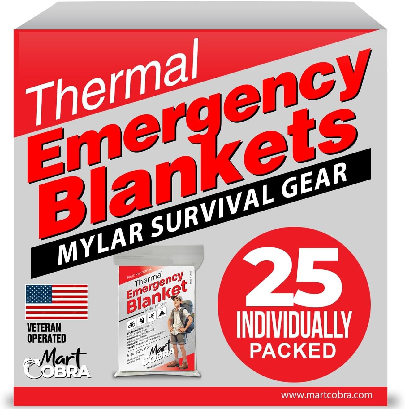 Emergency Mylar Blanket 4-Pack – Thermal Survival Gear