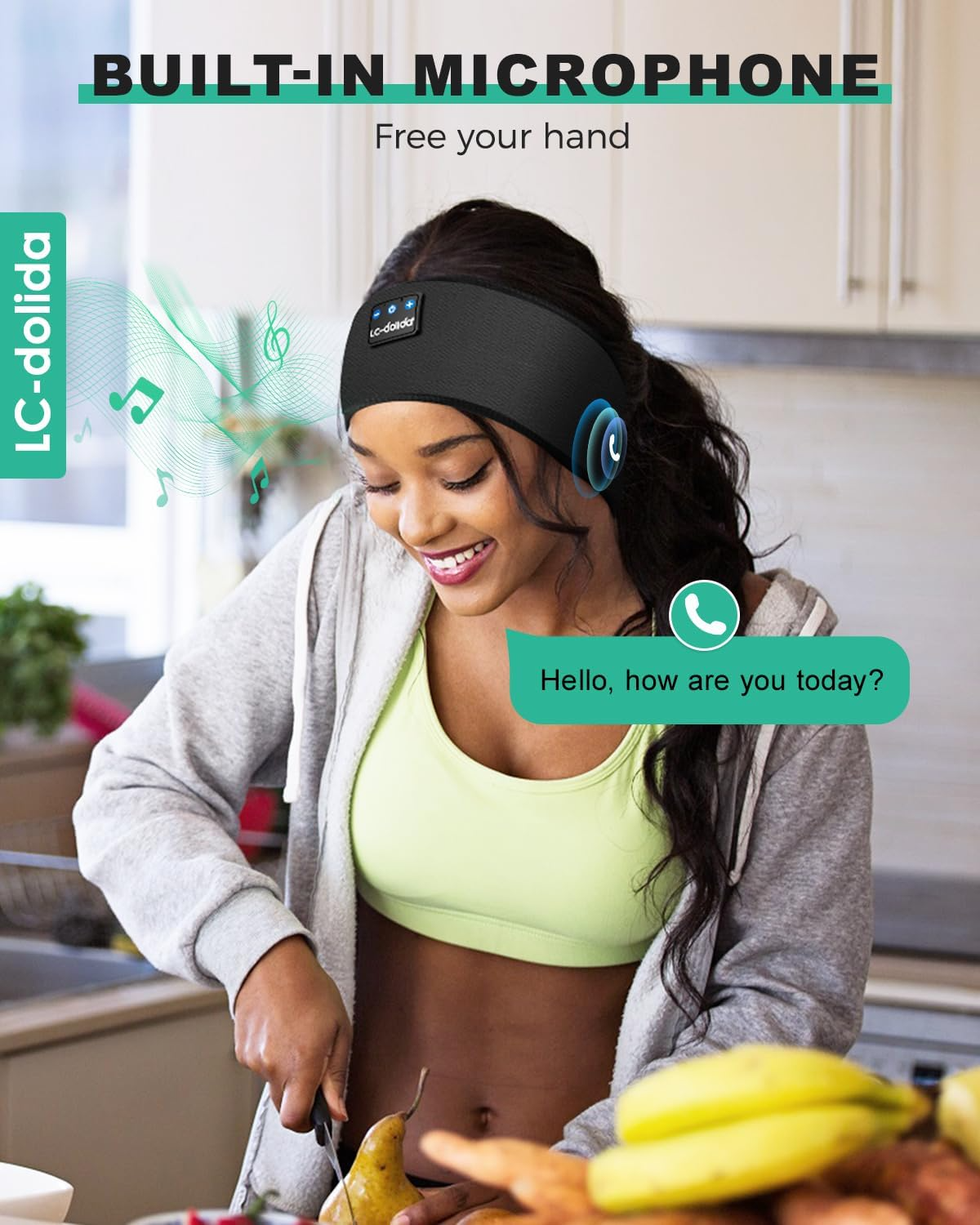 Rechargeable Type C Wireless Music Headband