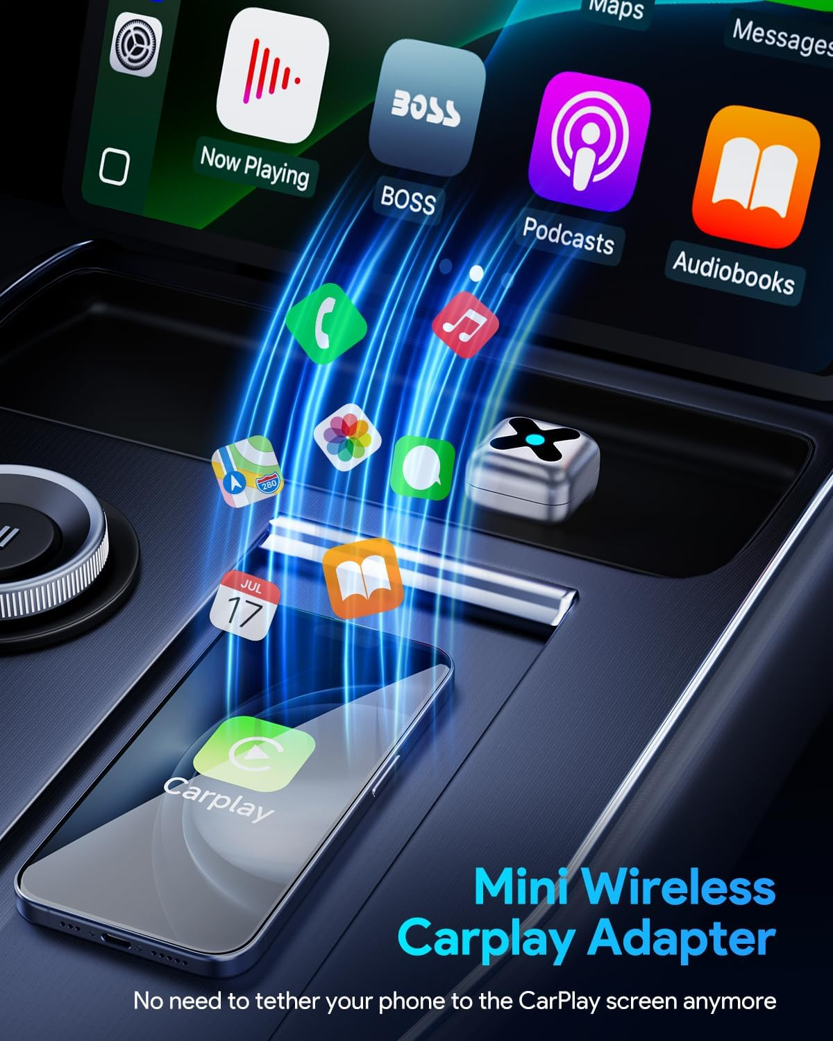 2-in-1 Wireless CarPlay Adapter