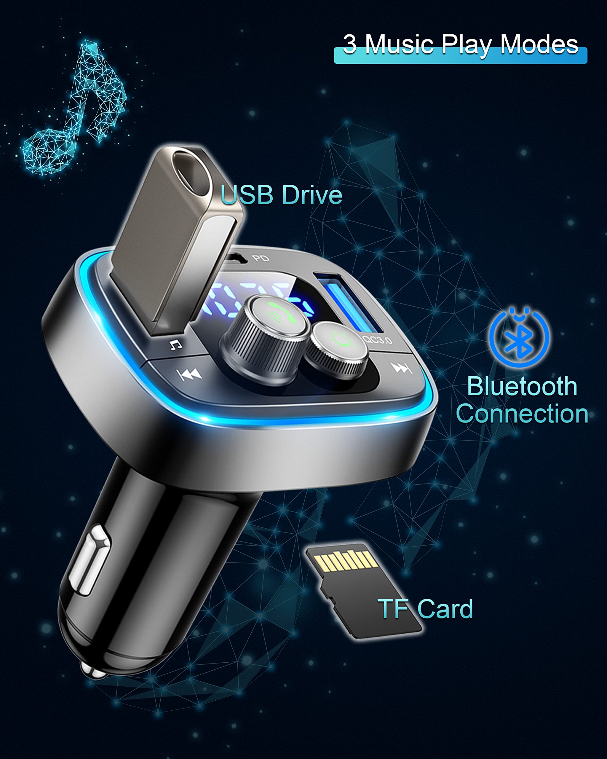 LIHAN USB C Bluetooth Adapter for Car