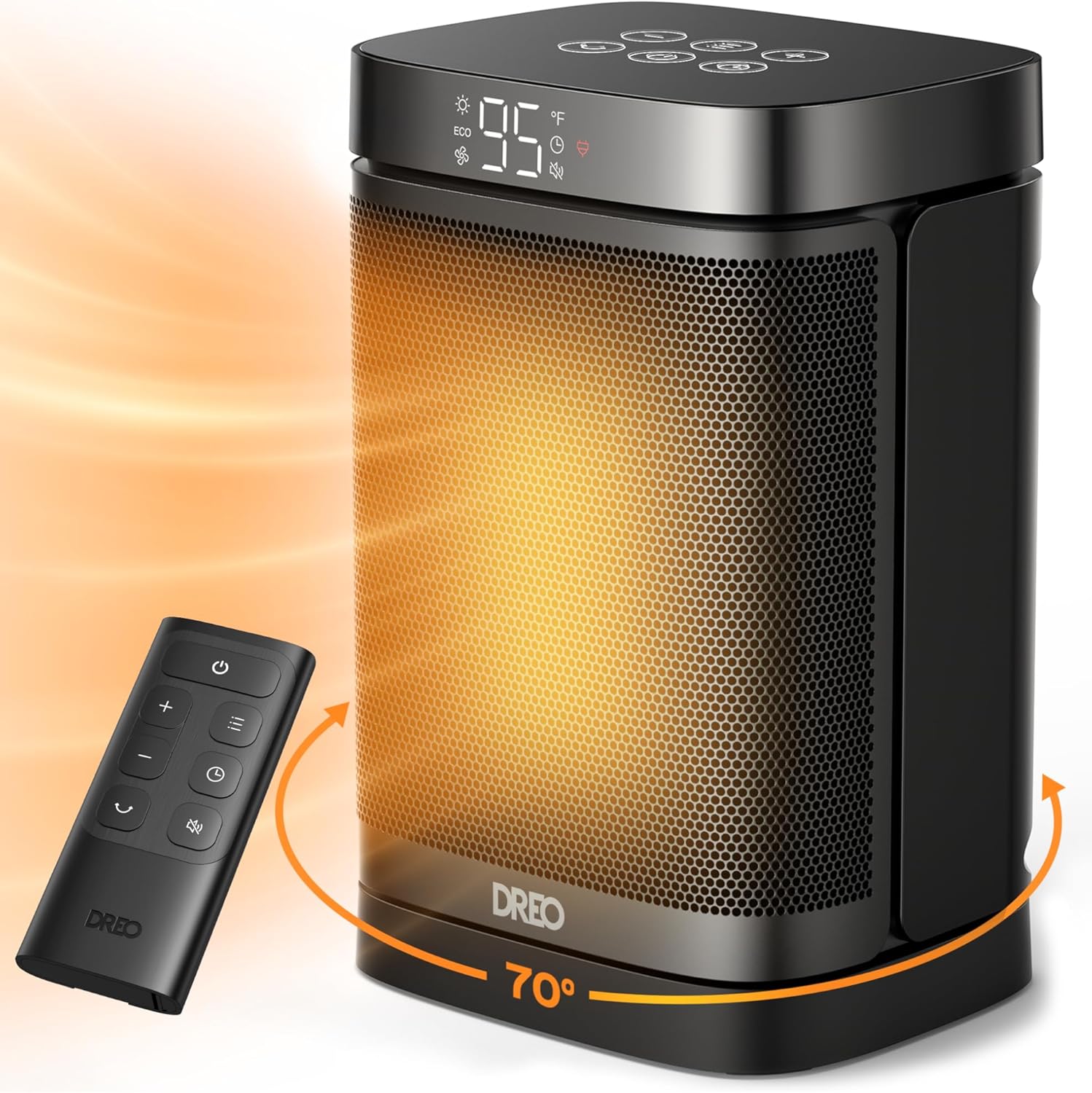 Dreo 1500W Portable Space Heater – PTC Ceramic, Remote