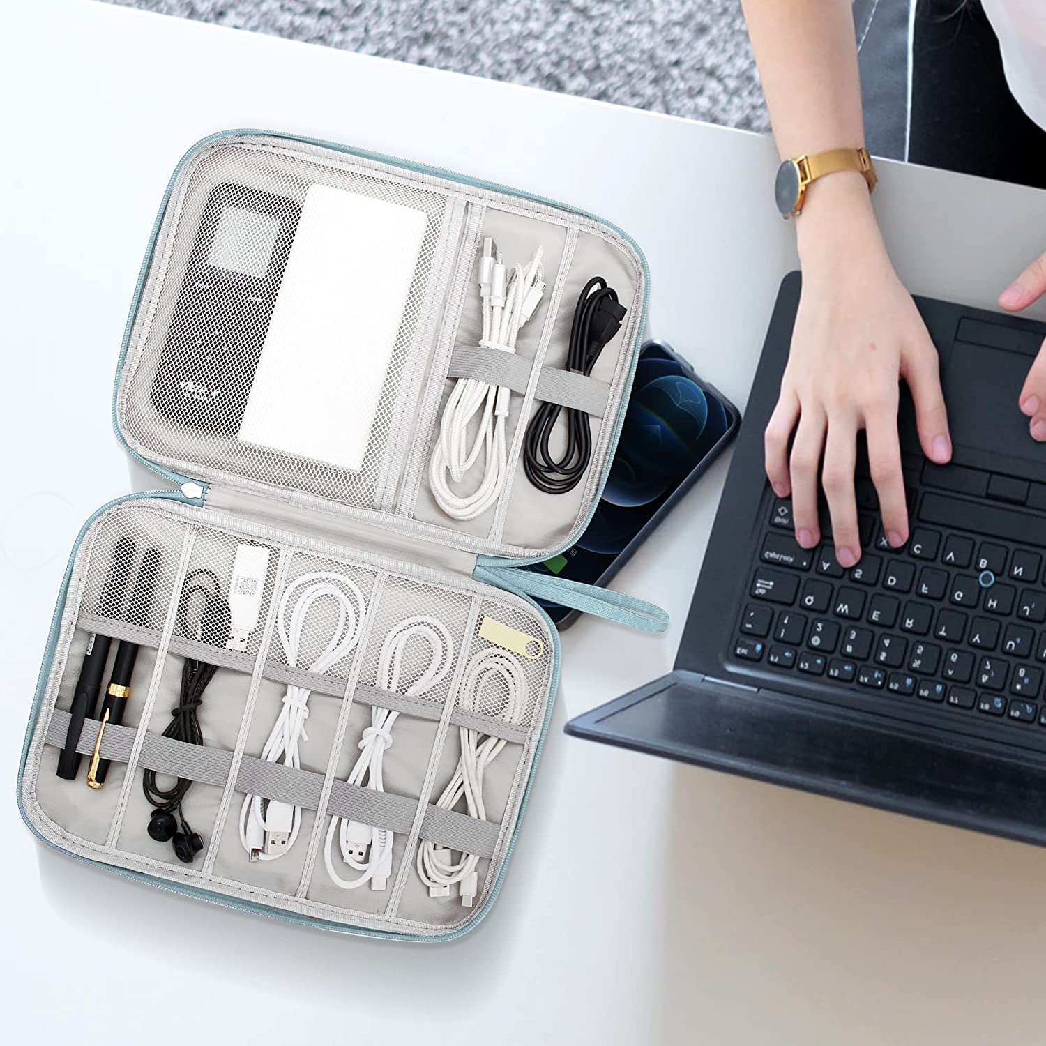 Seagull flight of fashion Single Layer Electronic Gadget Organizer Case