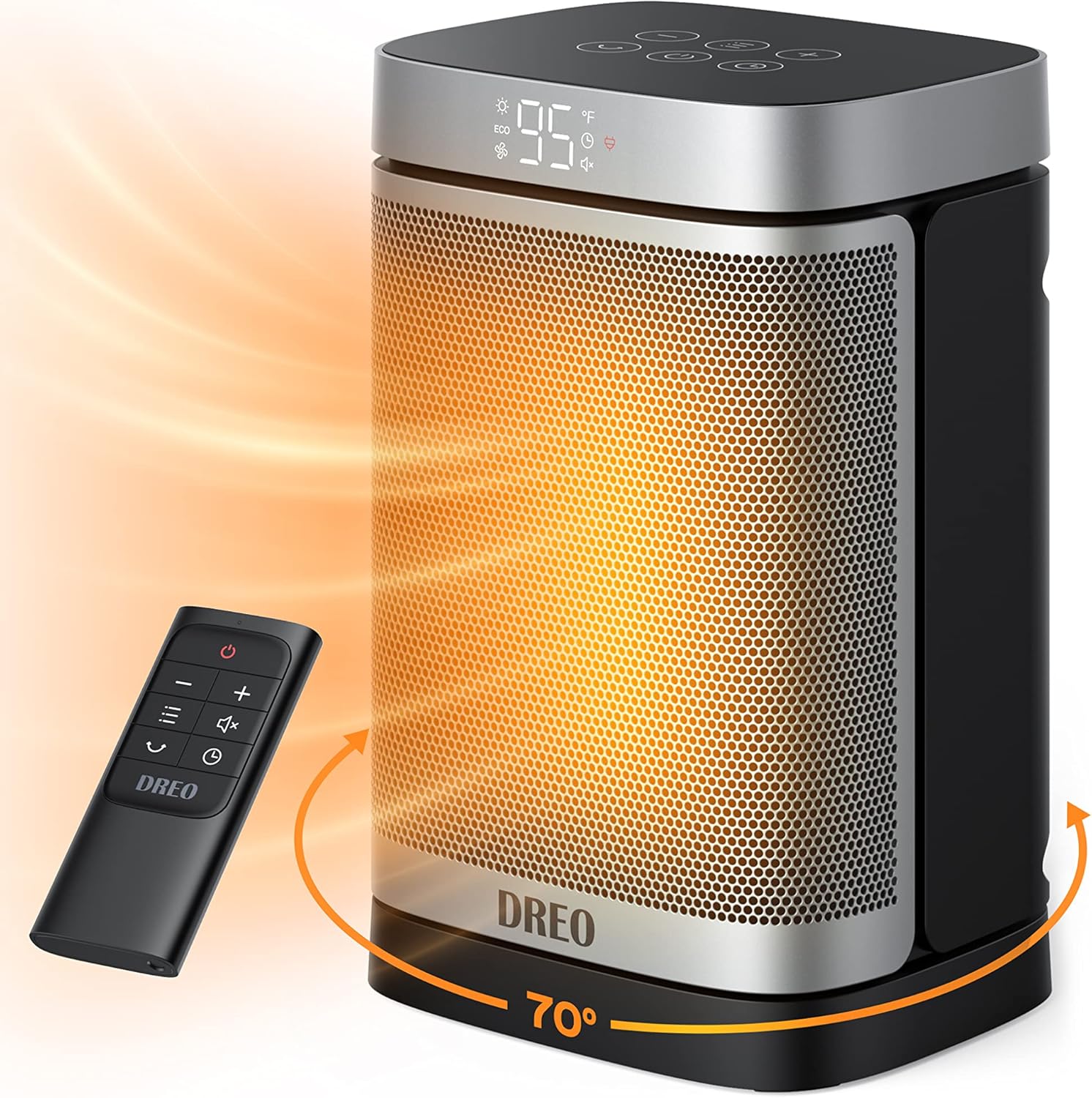 Dreo 1500W Portable Space Heater – PTC Ceramic, Remote