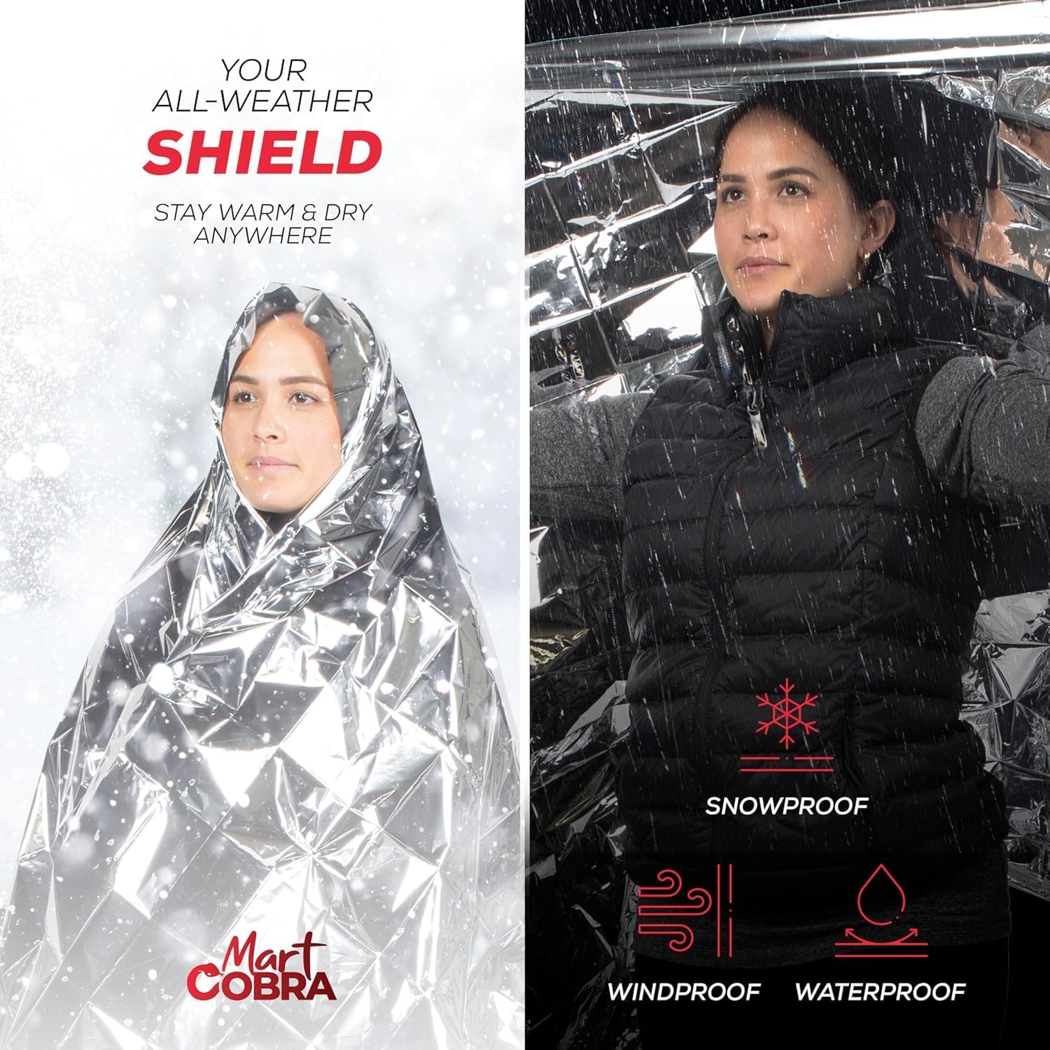 Emergency Mylar Blanket 4-Pack – Thermal Survival Gear