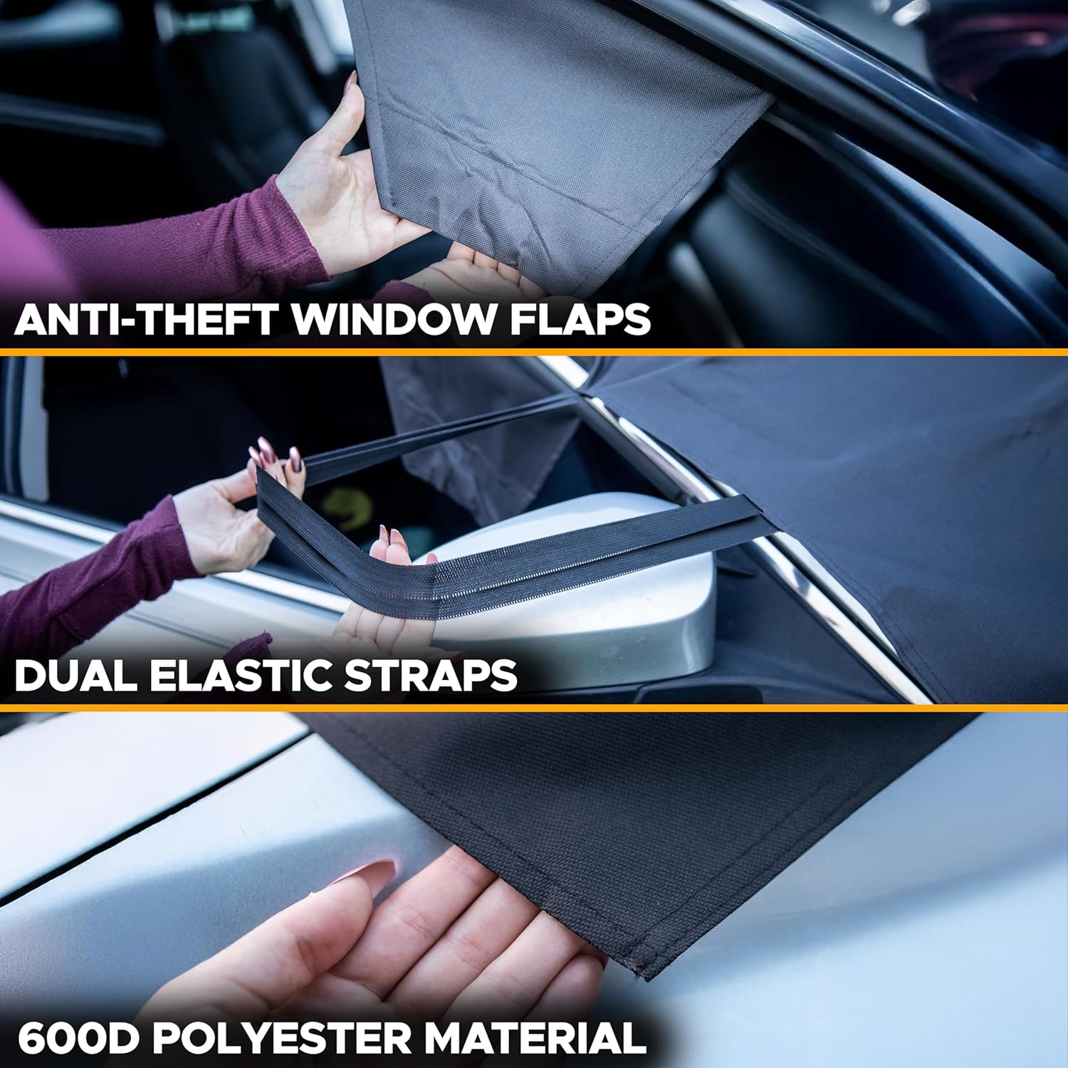 EcoNour Windshield Cover – Heavy Duty, Waterproof, Medium