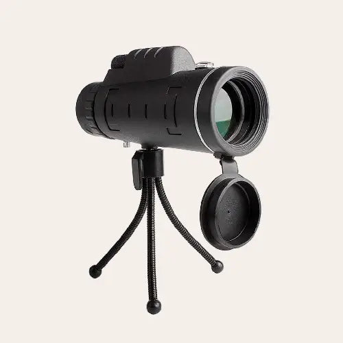 Monocular Zoom Telescope with Compass & Phone Tripod Clip