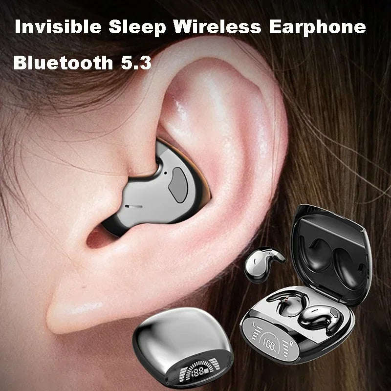 Wireless Bluetooth 5.3 Headphones, Invisible Stereo Sleep Earphones