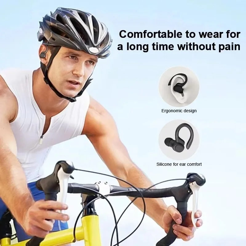 Bluetooth 5.3 Wireless Sports Headphones with Noise Cancelling Microphone