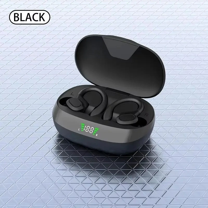 Bluetooth 5.3 Wireless Sports Headphones with Noise Cancelling Microphone